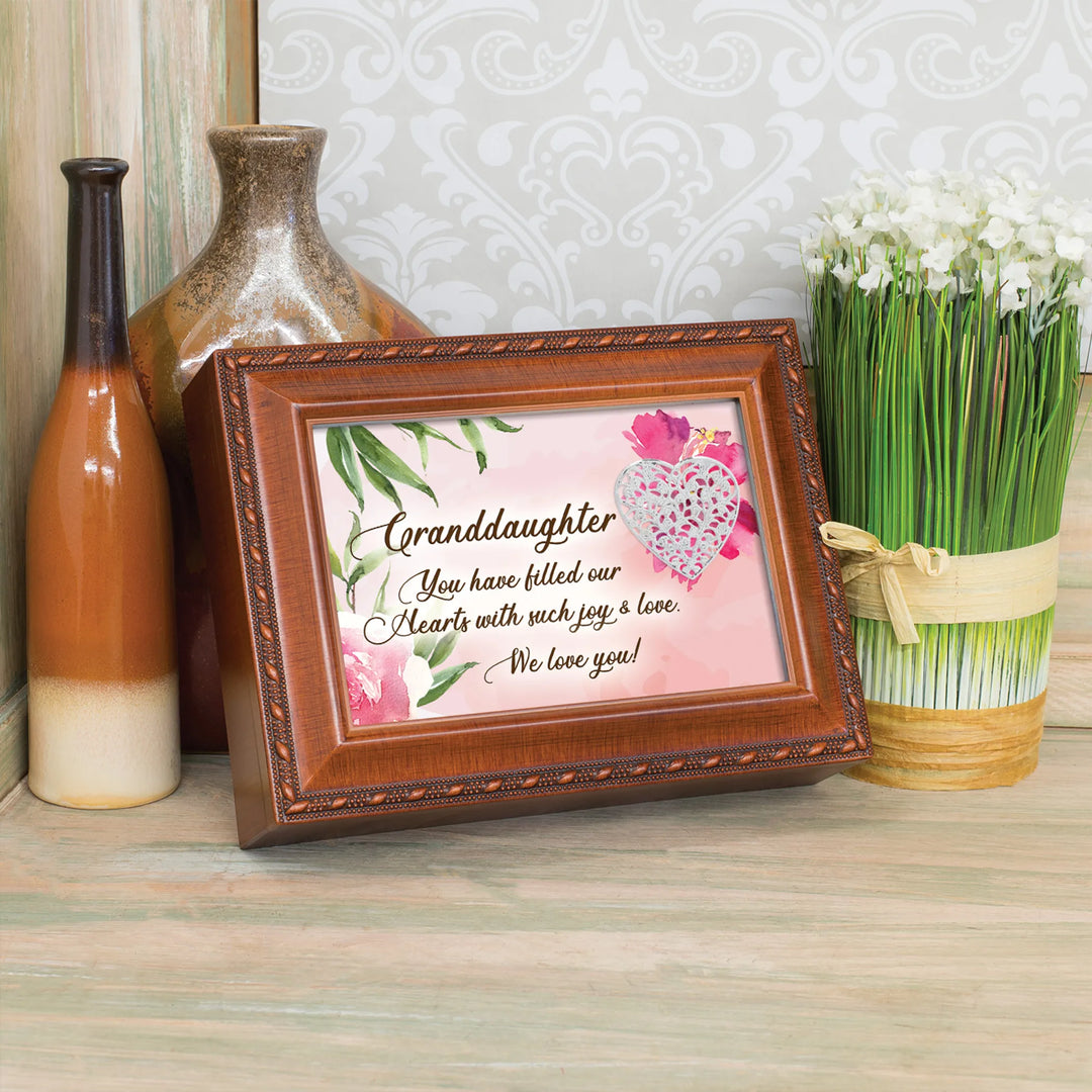 Granddaughter Musical Keepsake Box &amp; Photo Frame