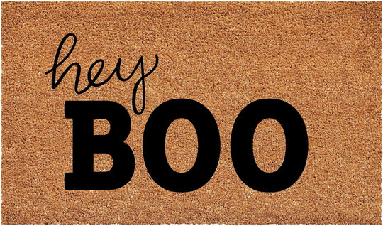 Halloween “Hey Boo” Coir Outdoor Door Mat