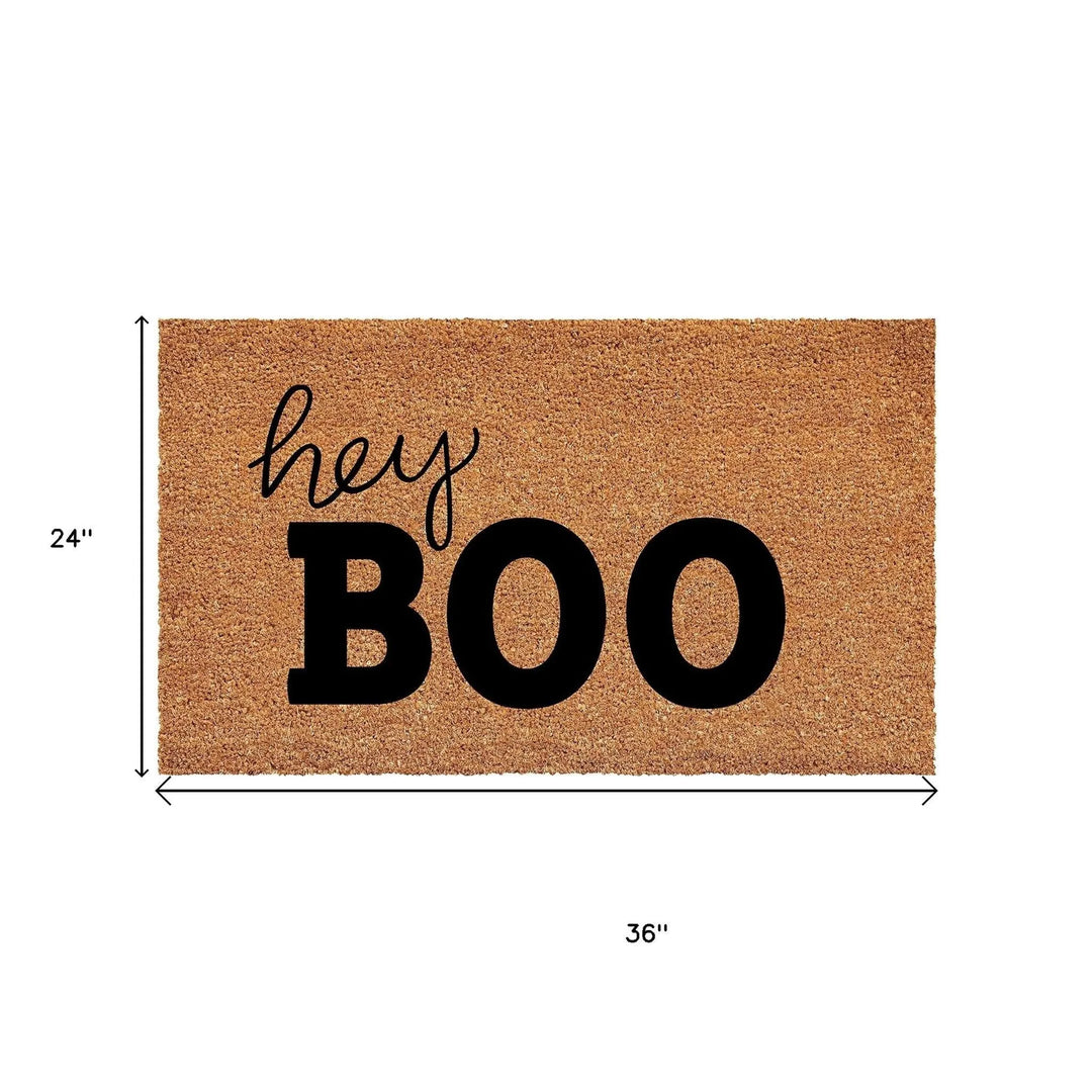Halloween “Hey Boo” Coir Outdoor Door Mat
