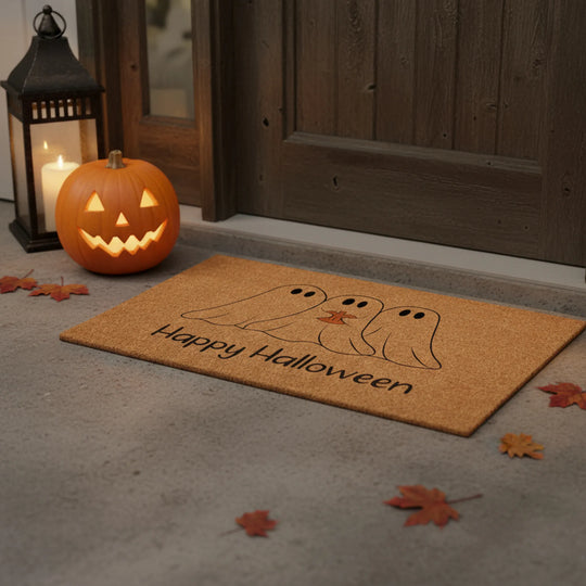 Happy Halloween Outdoor Coir Door Mat 24" x 36"
