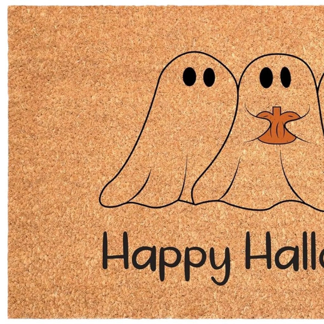 Happy Halloween Outdoor Coir Door Mat 24" x 36"