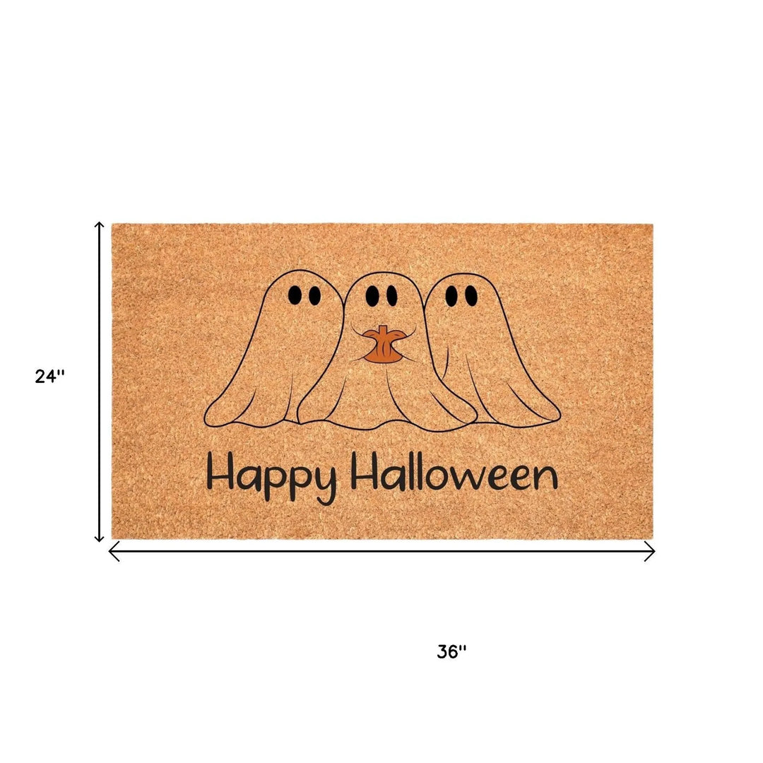 Happy Halloween Outdoor Coir Door Mat 24" x 36"