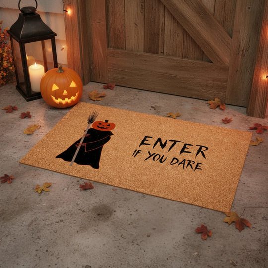 Halloween Coir Doormat for Front Door – 24" x 36"
