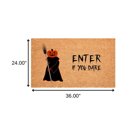 Halloween Coir Doormat for Front Door – 24" x 36"