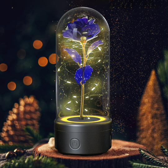 Rose LED Night Light with Bluetooth Speaker