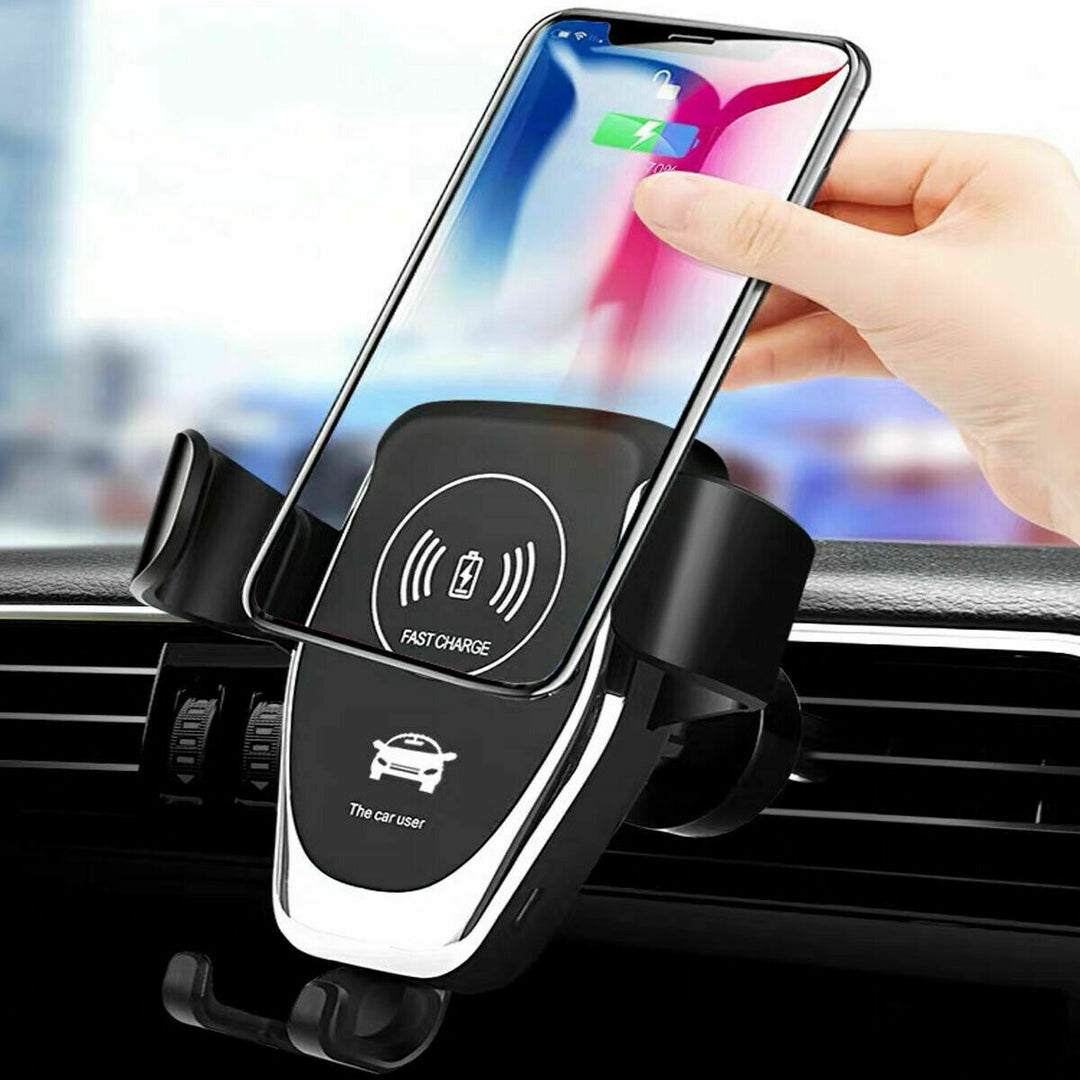 10W Qi Automatic-Clamping Wireless Car Charger