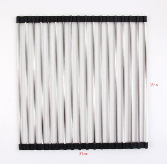 Transparent grid with black edges on a white background