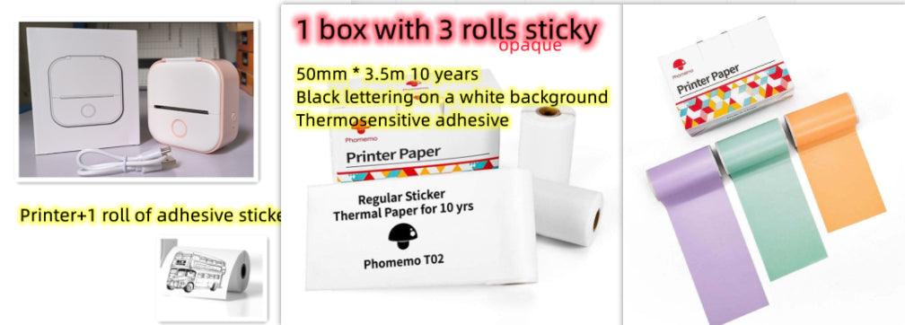Portable Bluetooth Thermal Label Printer