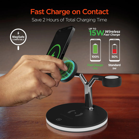 HyperGear MaxCharge 3-in-1 Wireless Charging Stand