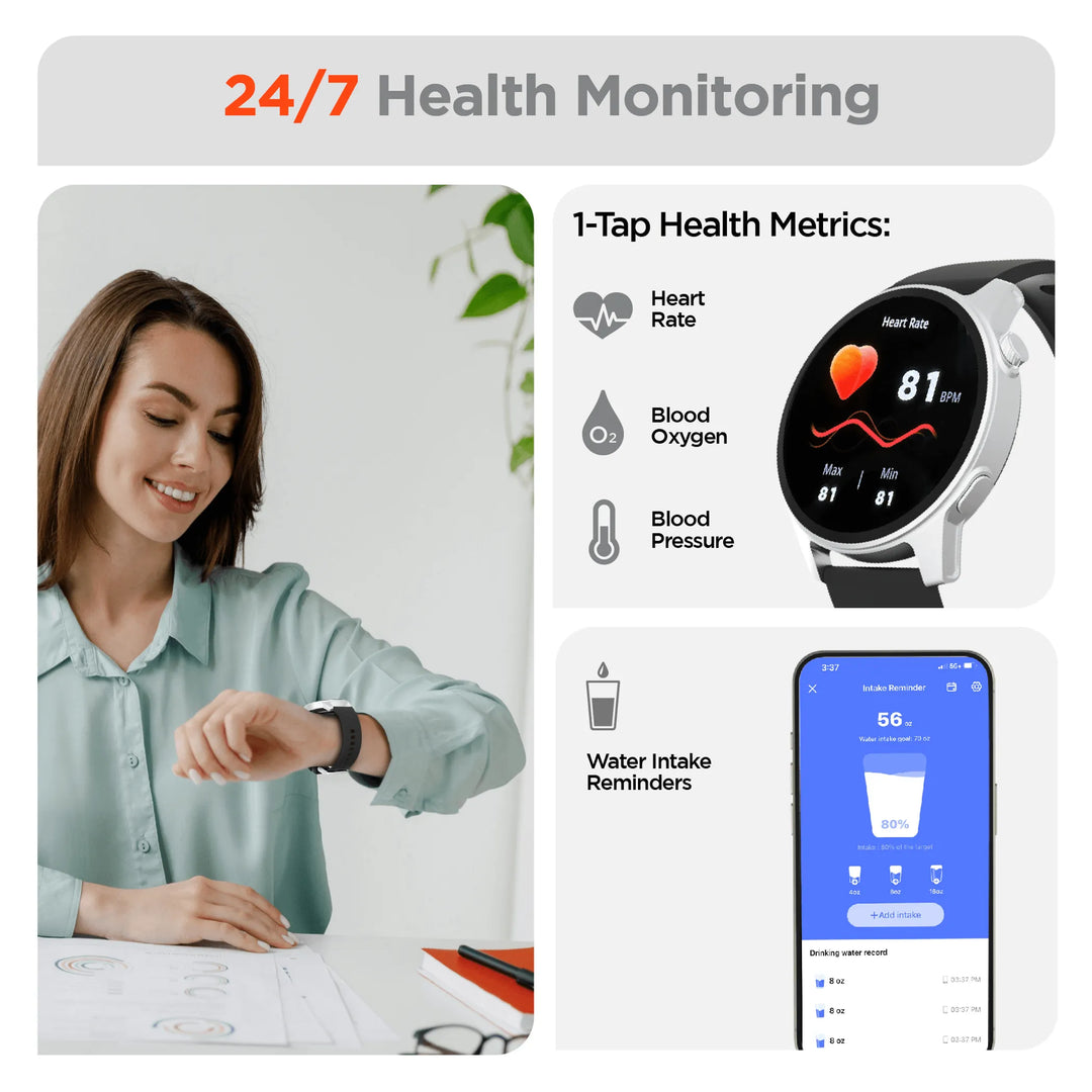 HyperGear Activ8 Smartwatch &amp; Fitness Tracker