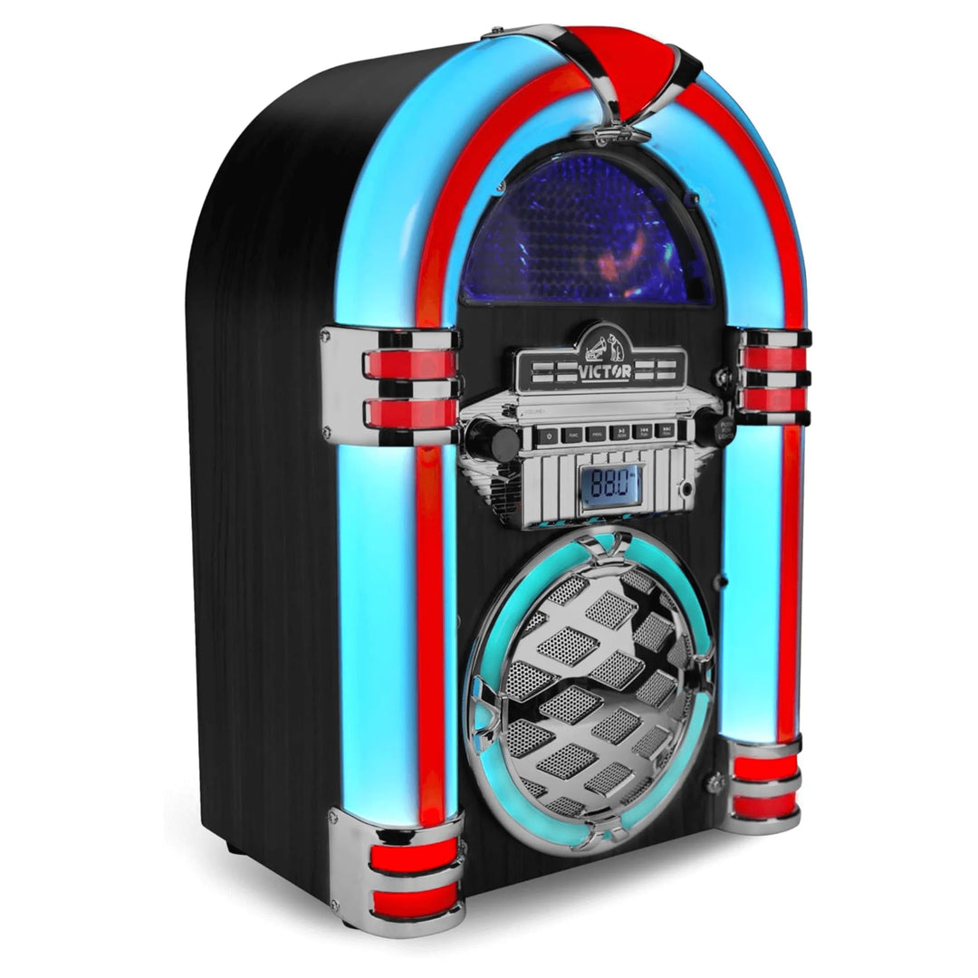 Victor Wilshire Bluetooth Jukebox with Multicolor LED Lighting