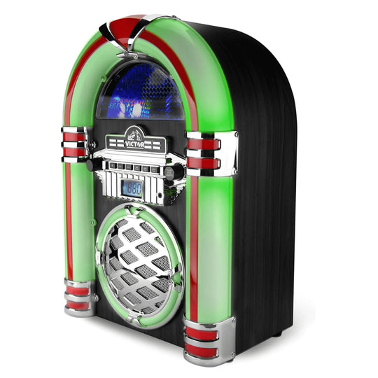 Victor Wilshire Bluetooth Jukebox with Multicolor LED Lighting