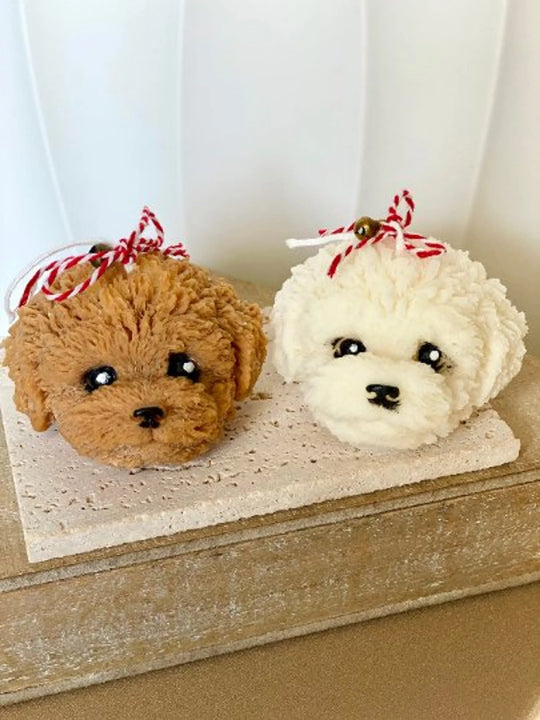 Cute Puppy Head Soy Wax Candle for Dog Lovers