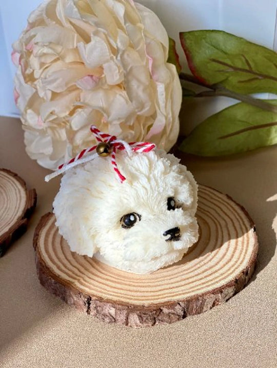 Cute Puppy Head Soy Wax Candle for Dog Lovers