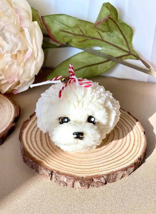 Cute Puppy Head Soy Wax Candle for Dog Lovers
