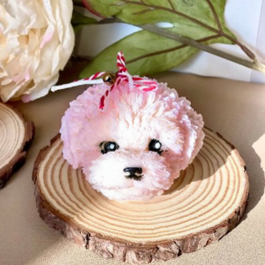Cute Puppy Head Soy Wax Candle for Dog Lovers