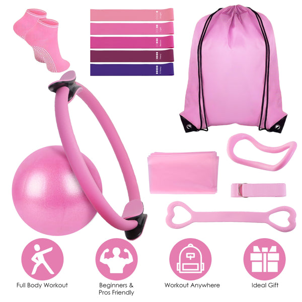 14-Piece Pilates Home Workout Kit
