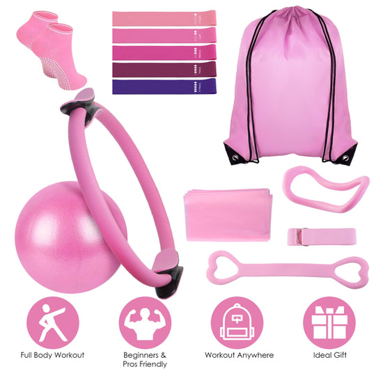 14-Piece Pilates Home Workout Kit