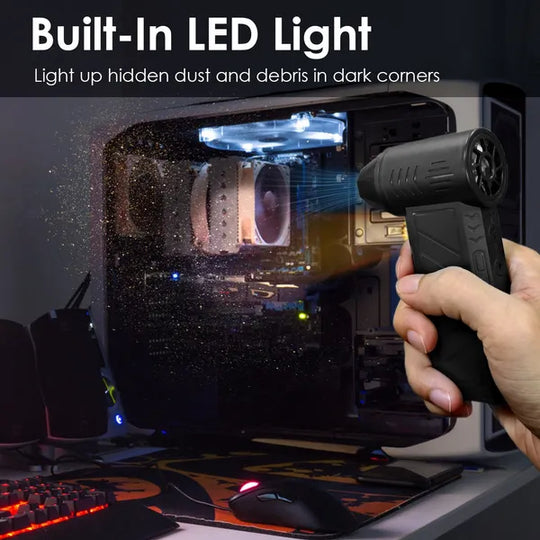 150,000 RPM Rechargeable Air Duster with LED