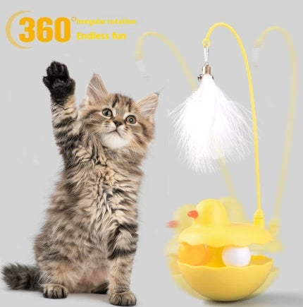 Washable Duck Wand Cat Toy