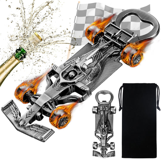 Racing car-inspired bottle opener