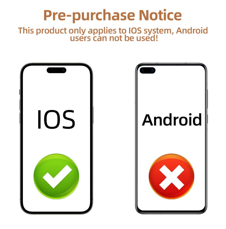 Two smartphone illustrations with &