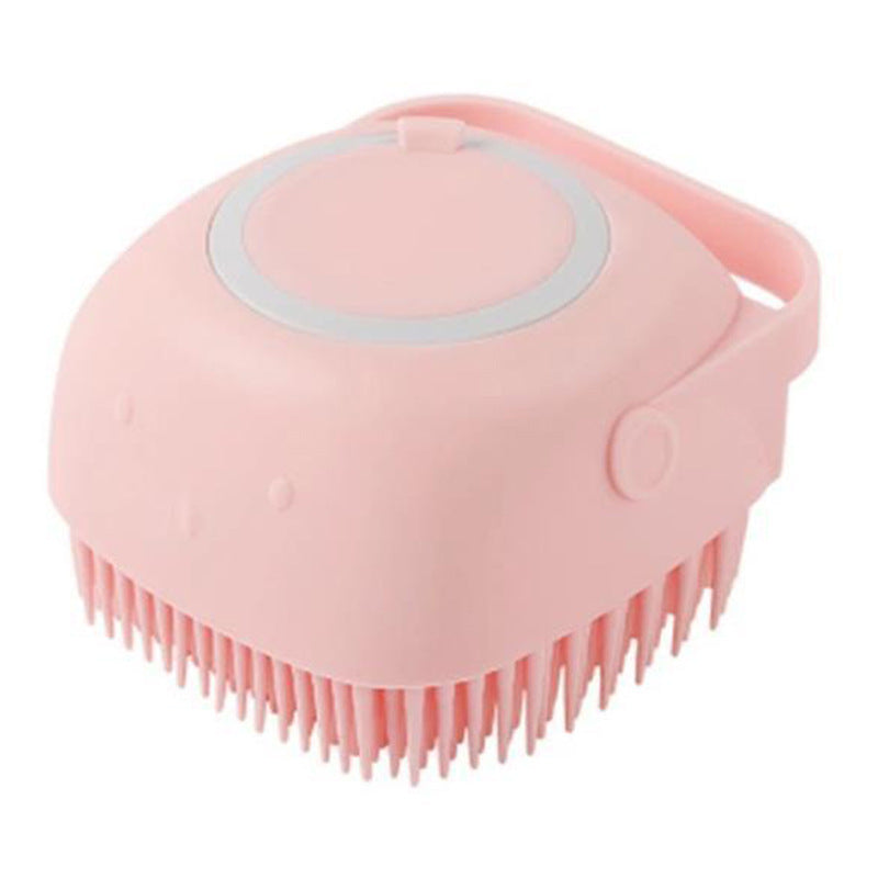 Pet Bath &amp; Massage Brush with Built-In Shampoo Dispenser