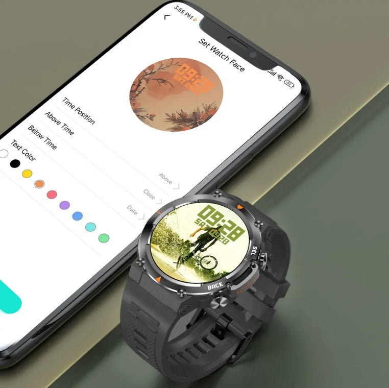 MAX18 AMOLED Smartwatch with Bluetooth Calls &amp; AI Fitness Tracking