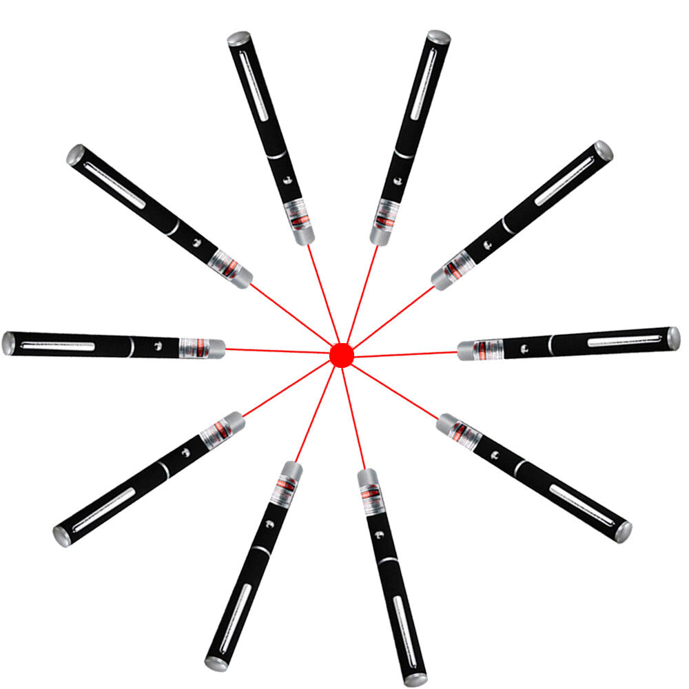 10-Pack 650nm Red Laser Pointer Pens