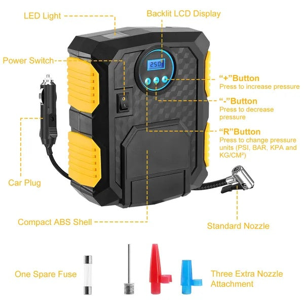12V 150 PSI Digital Tire Inflator
