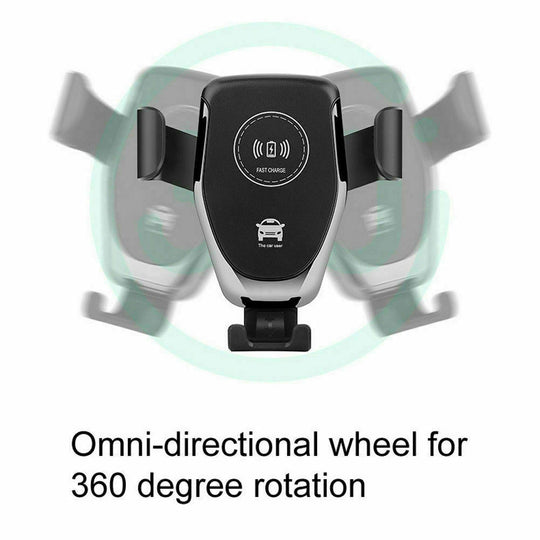 10W Qi Automatic-Clamping Wireless Car Charger