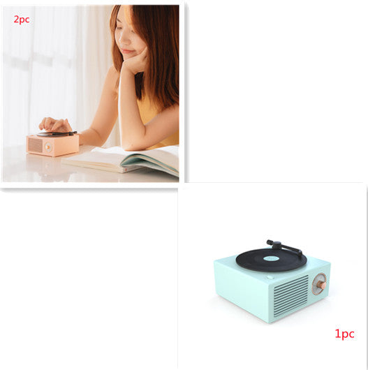 Retro Mini Bluetooth Record Player Speaker