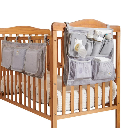 Hanging Baby Crib Organizer with Storage Pockets