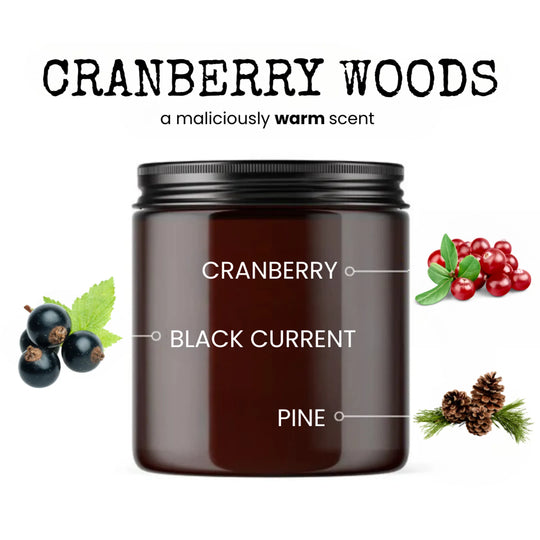 Happy Birthday 9 oz Cranberry Woods Candle