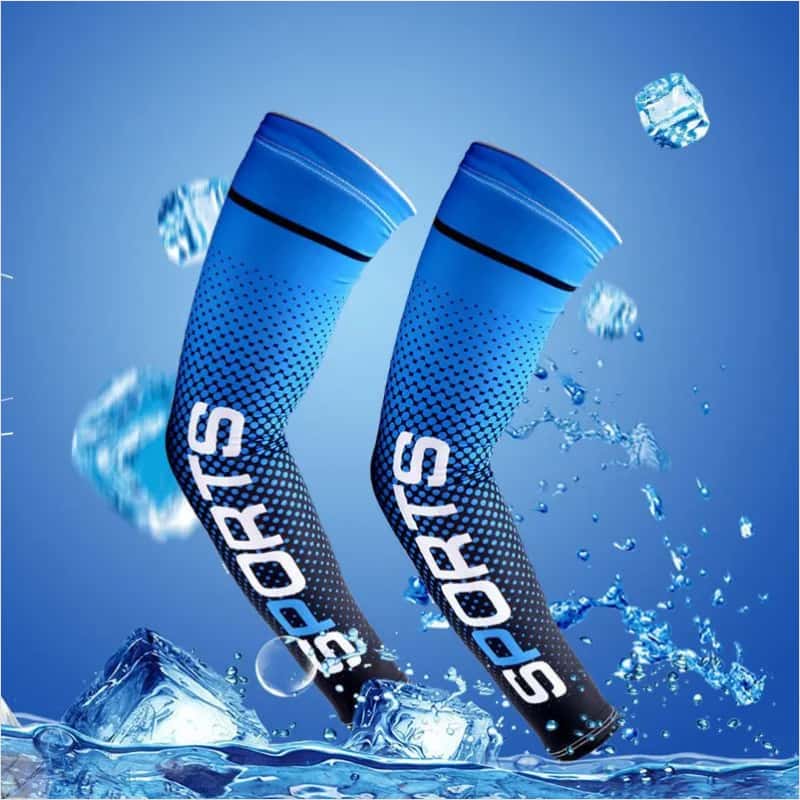 UV Cooling Arm Sleeves &amp; Face Mask Set for Outdoor Sports