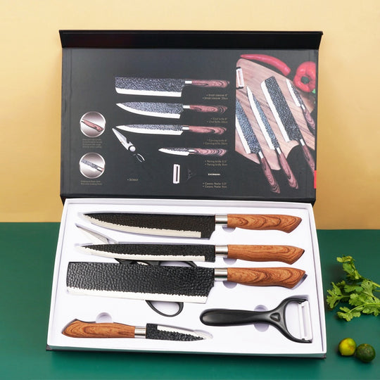 6-Piece Forged Kitchen Knife Set with Gift Case