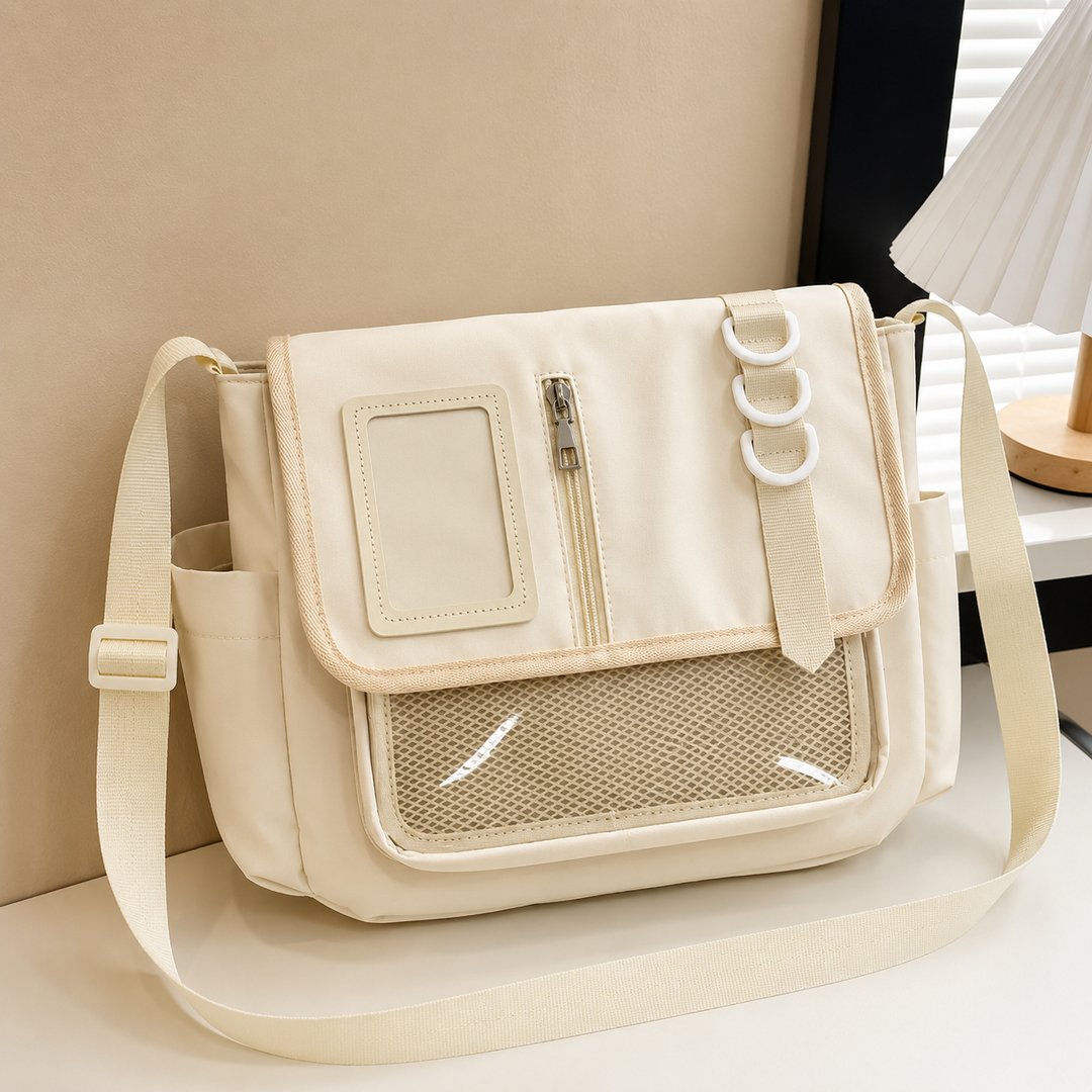 Y2K Transparent Nylon Crossbody Messenger Bag