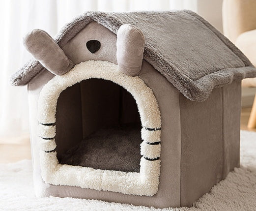 Plush Cozy Foldable Pet House