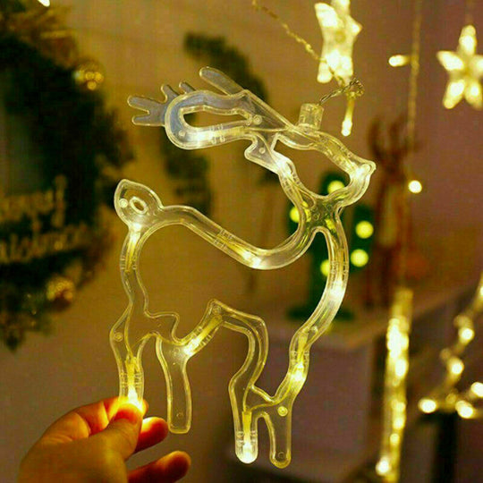 LED Star Curtain String Lights