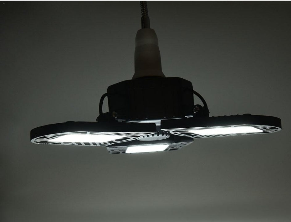 Deformable LED Garage Light with Motion Sensor