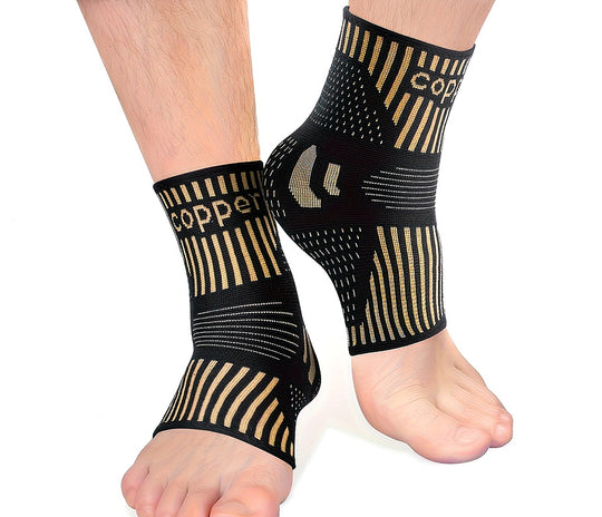 Copper Compression Ankle Support Sleeves