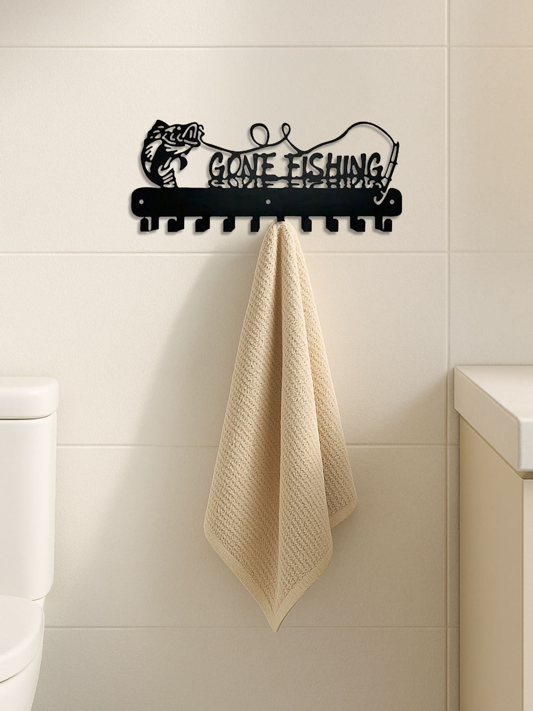 Black Decorative Metal Wall Hook