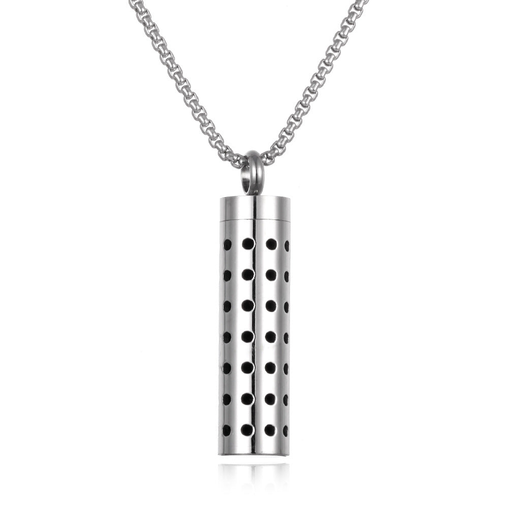 Stainless Steel Aromatherapy Essential Oil Diffuser Necklace