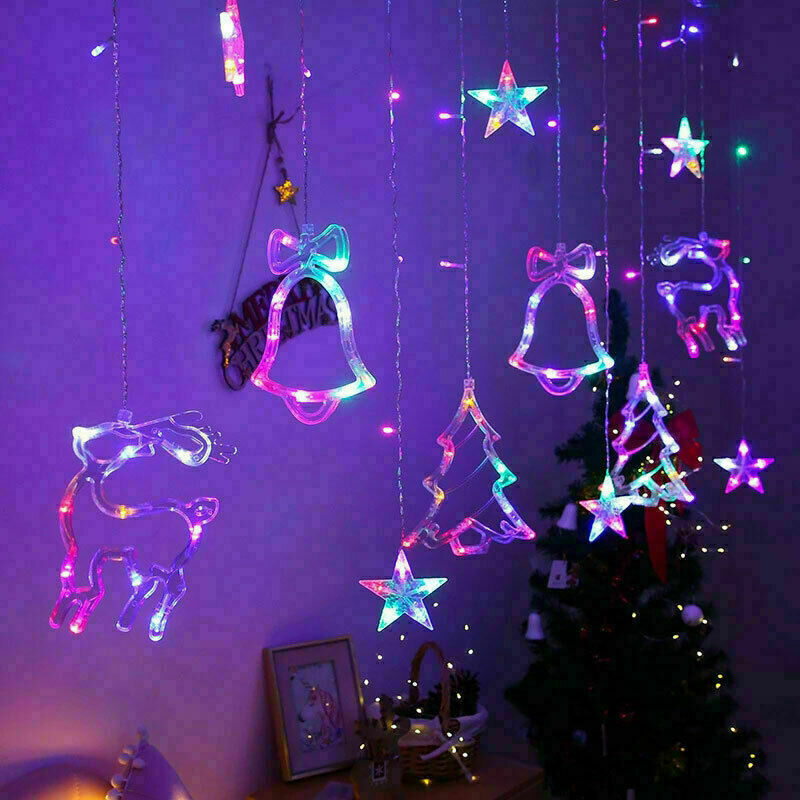 LED Star Curtain String Lights