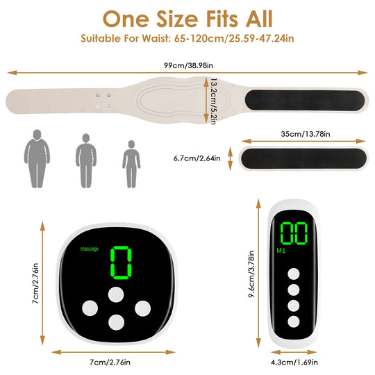 Cordless EMS Heated Lower Back Massager