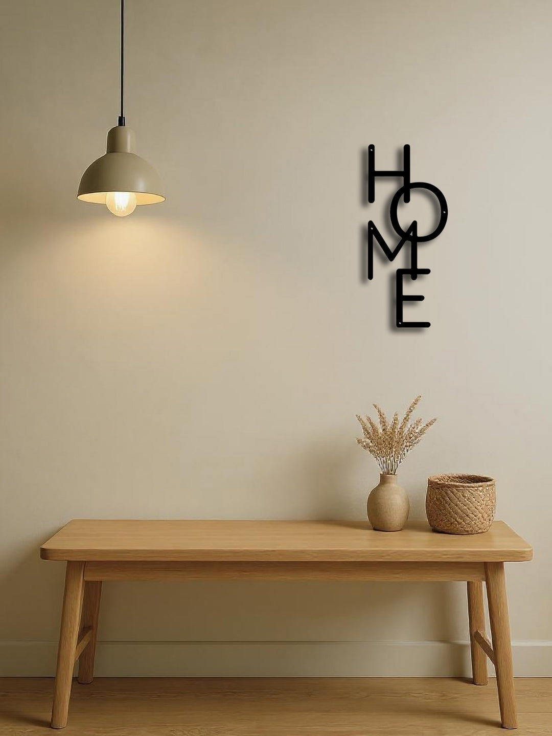 HOME Letter Metal Wall Sign