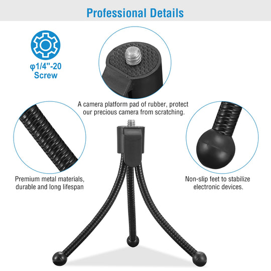 Flexible Tabletop Tripod for Cameras &amp; Projectors