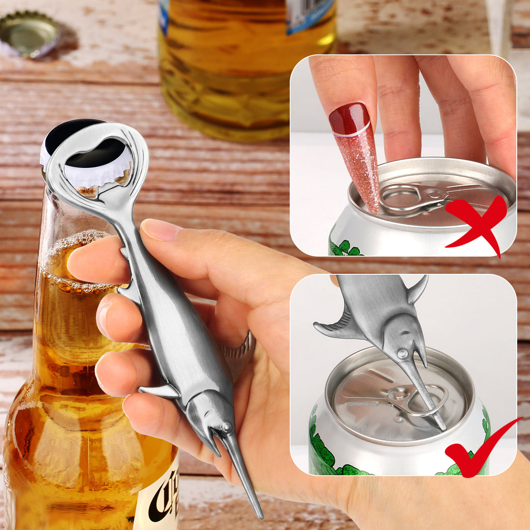 Swordfish Metal Bottle Opener