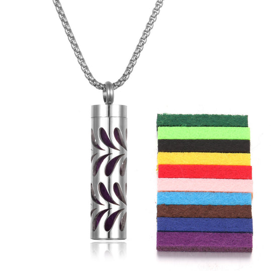 Stainless Steel Aromatherapy Essential Oil Diffuser Necklace