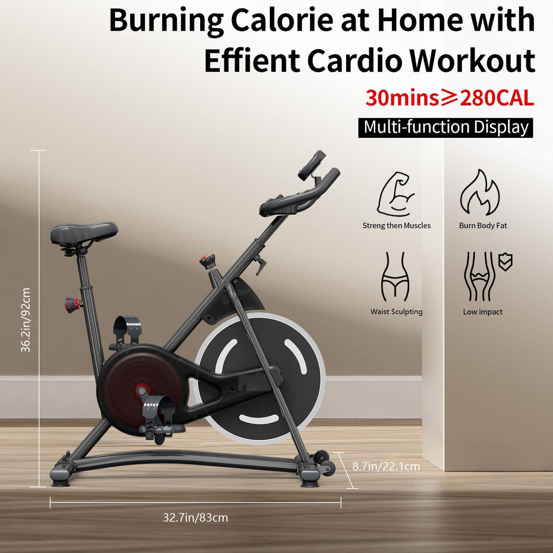 Compact Magnetic Exercise Bike for Home Fitness